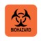 Nevs Label, Biohazard Symbol 6" x 6" MLP-0011 - alternate 1